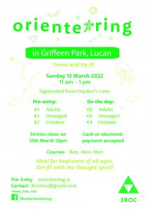 Griffeen Park poster 2022 march